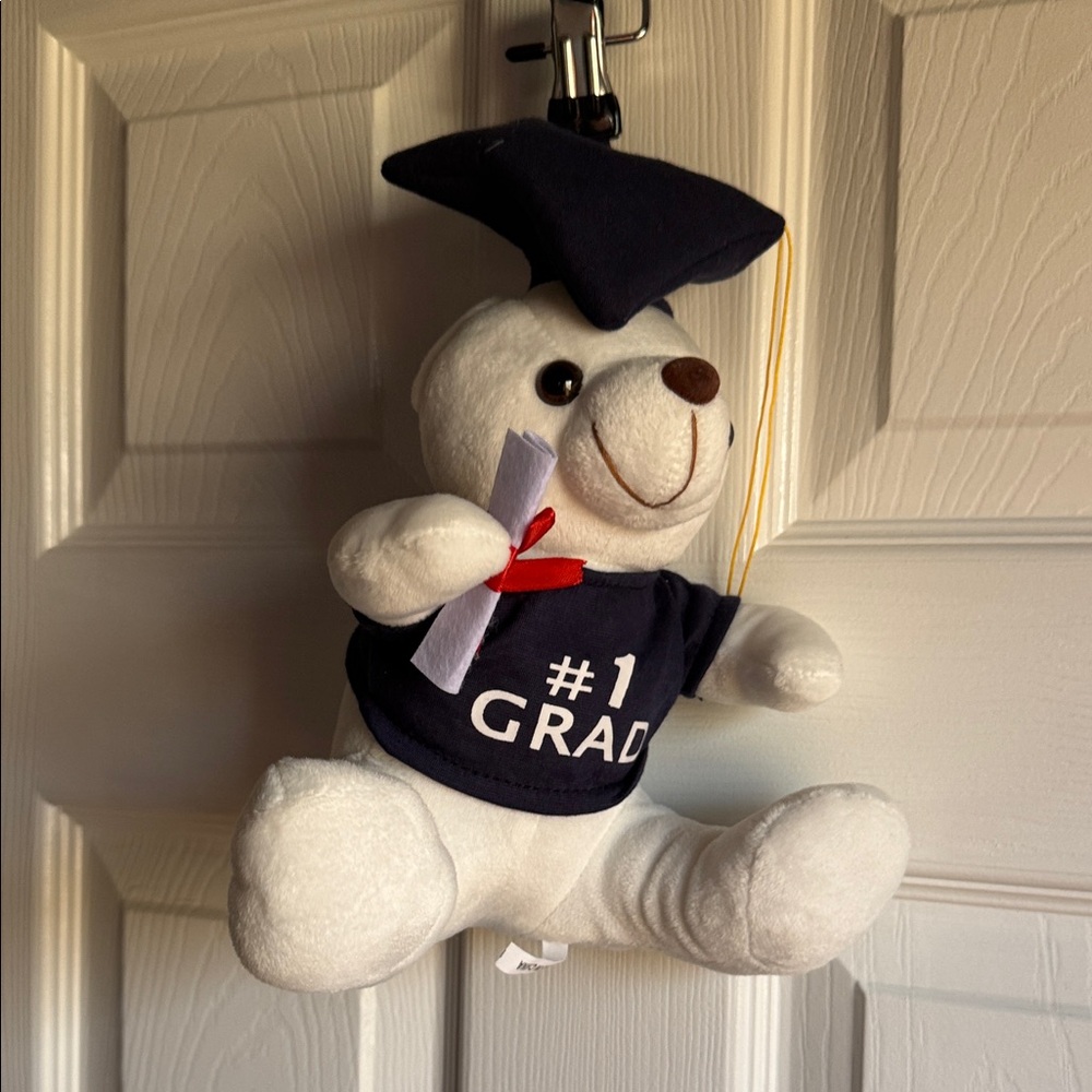#1 Grad Plush Bear with Cap and Diploma
